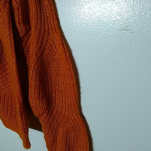 Jacqueline De Yong Women's Size Small burnt orange sweater Fall, Warn, Fun - Picture 3 of 7